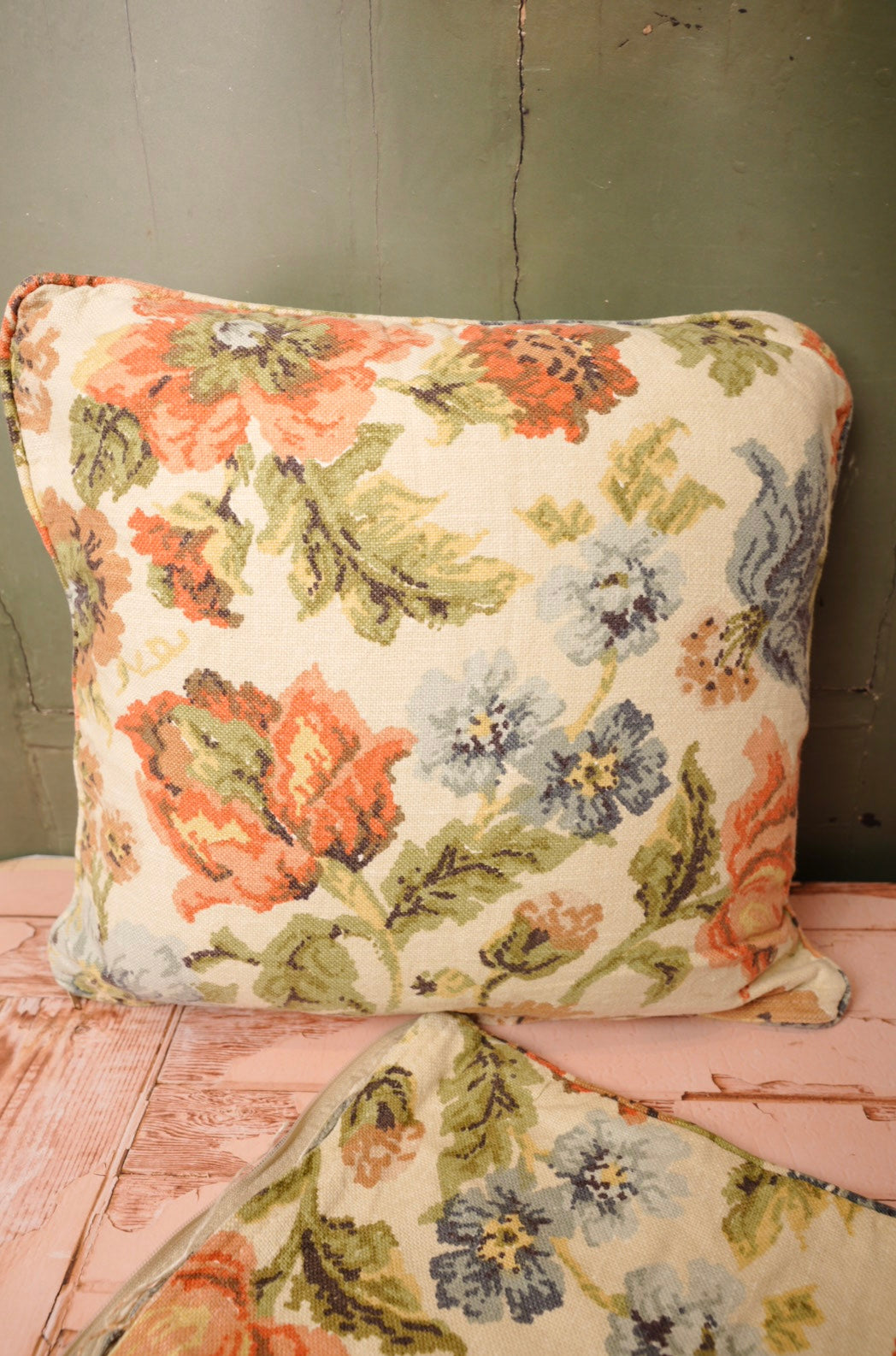 Pair of Floral Pillow cases