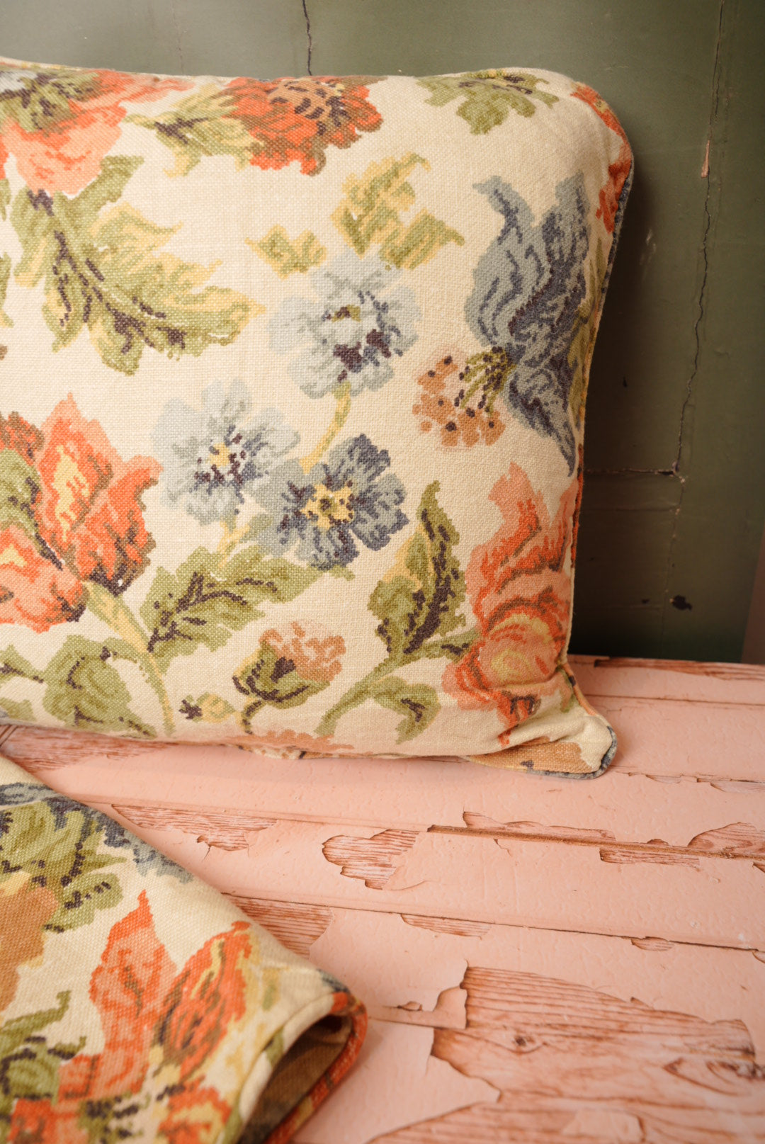 Pair of Floral Pillow cases