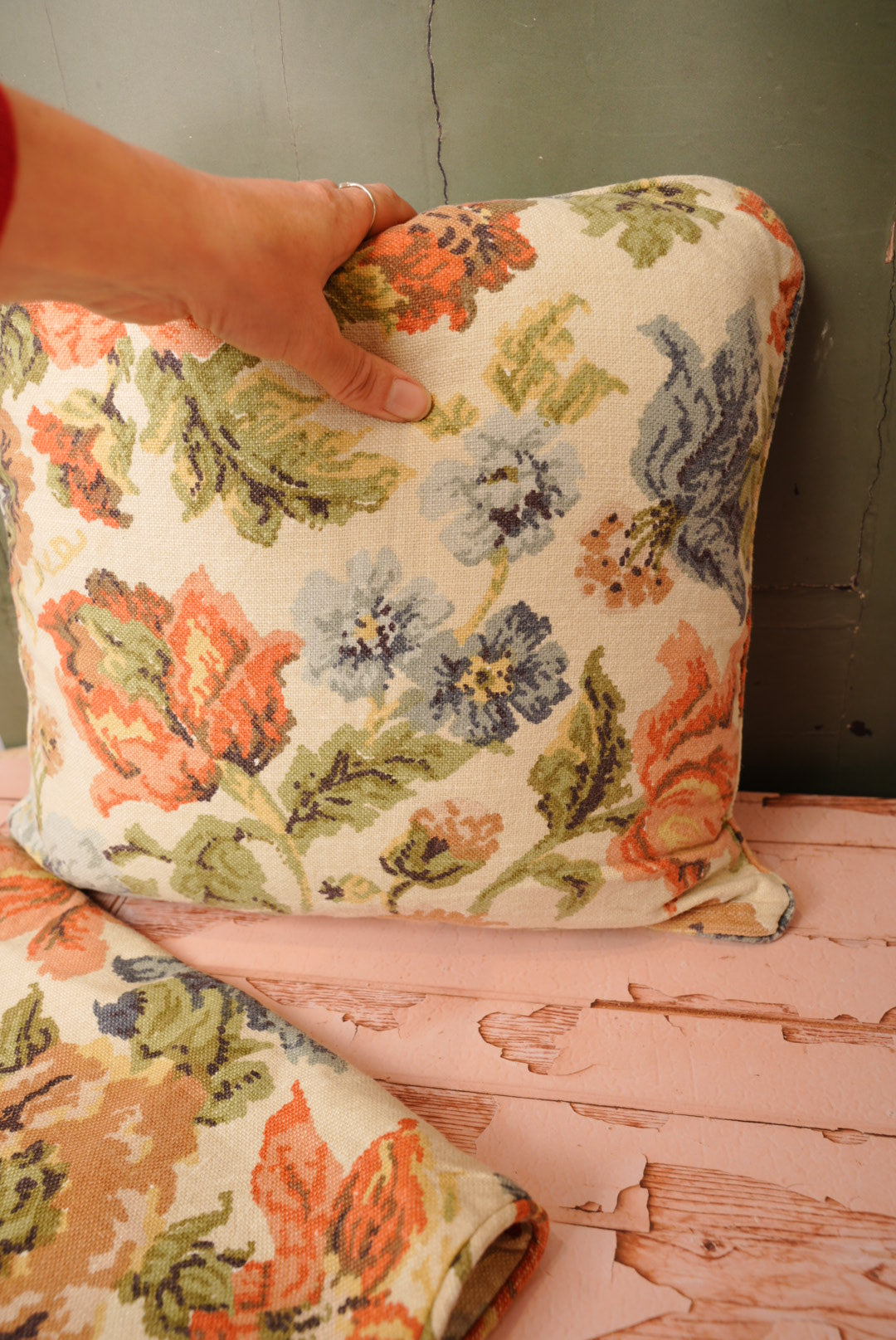 Pair of Floral Pillow cases