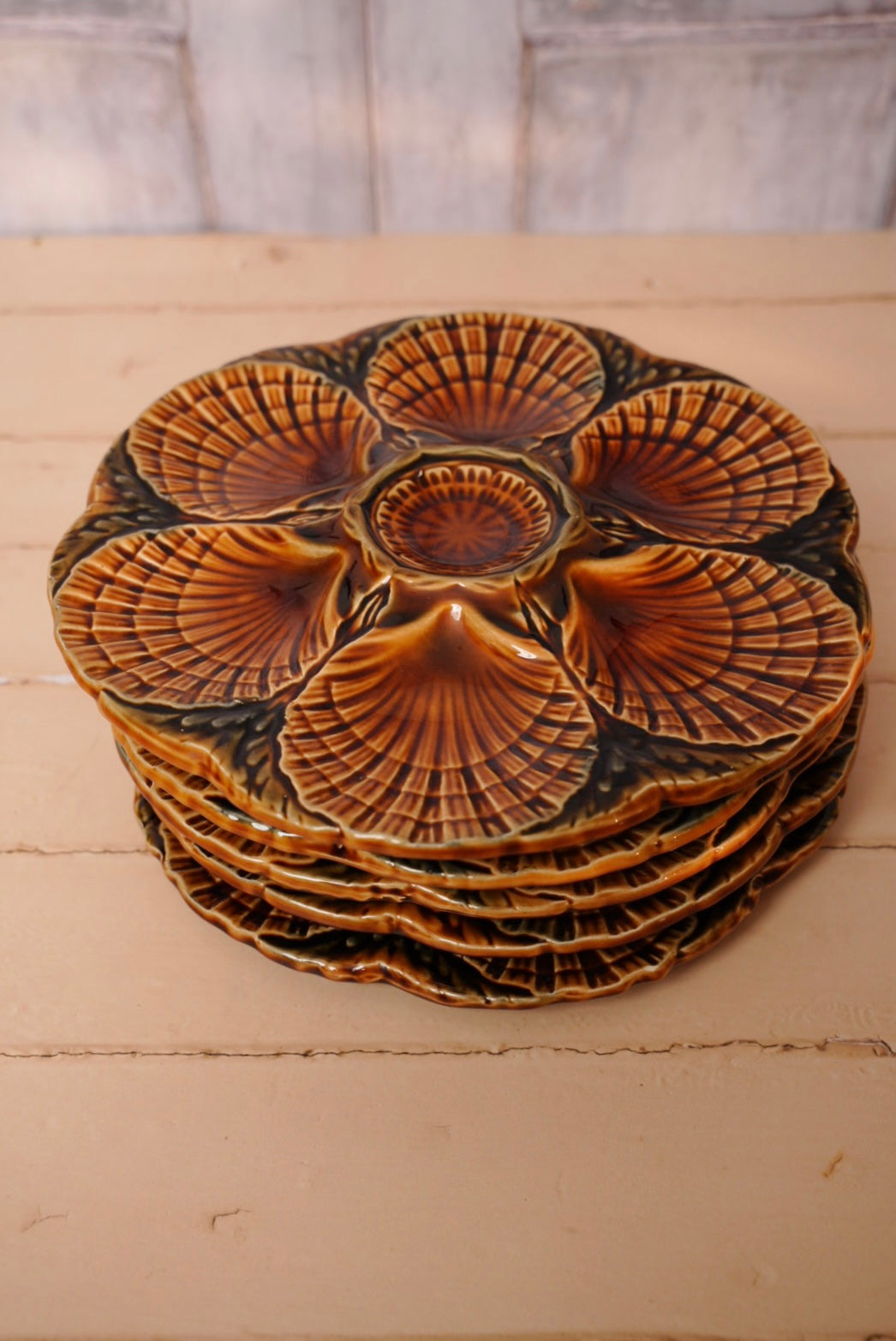 Oyster plates - Sarreguemines