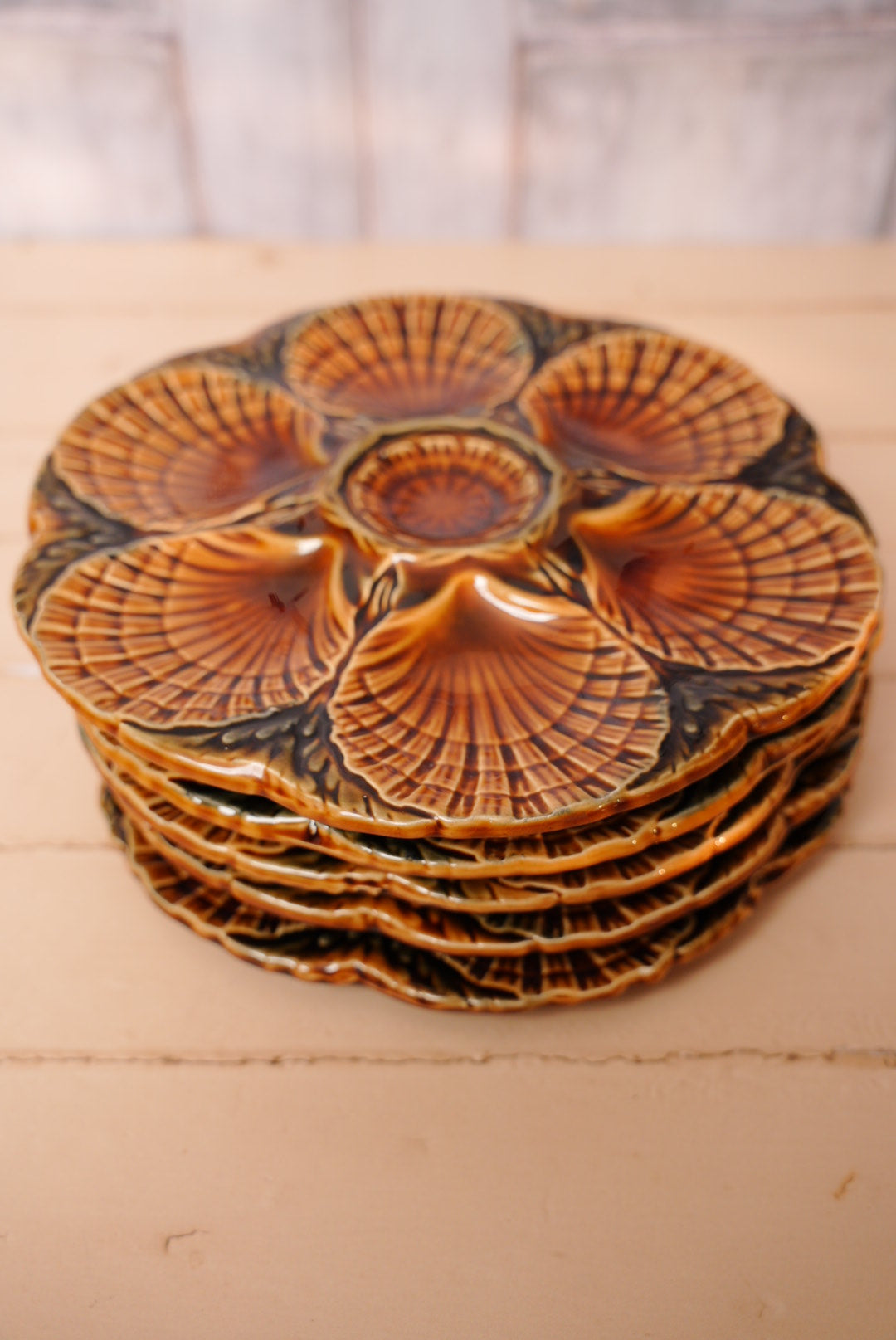 Oyster plates - Sarreguemines