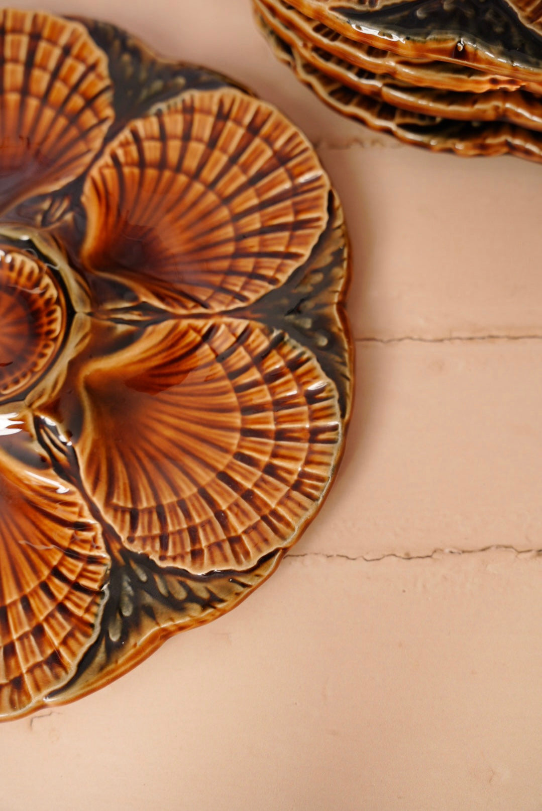 Oyster plates - Sarreguemines