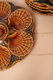 Oyster plates - Sarreguemines - small chip