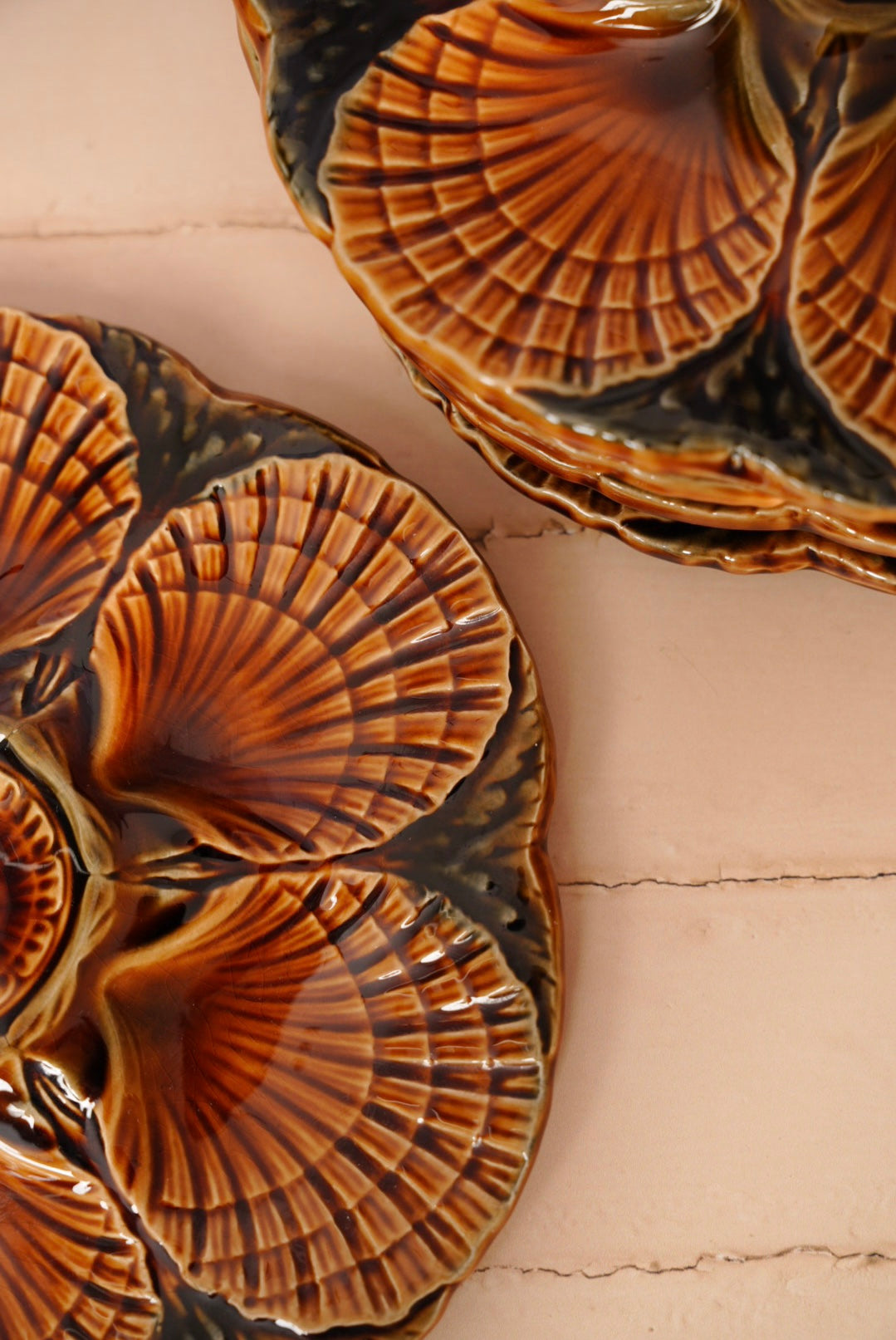 Oyster plates - Sarreguemines