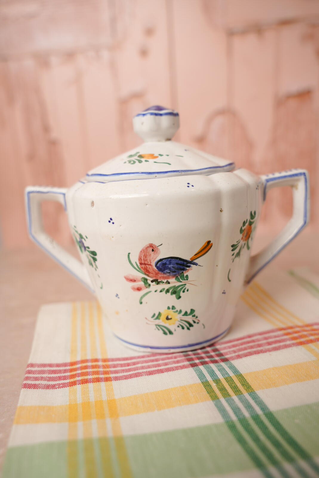 Deruta Italian Majolica Sugar Bowl