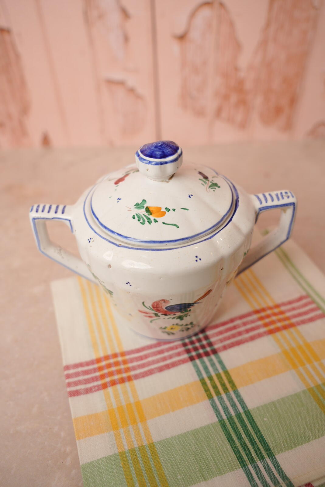 Deruta Italian Majolica Sugar Bowl