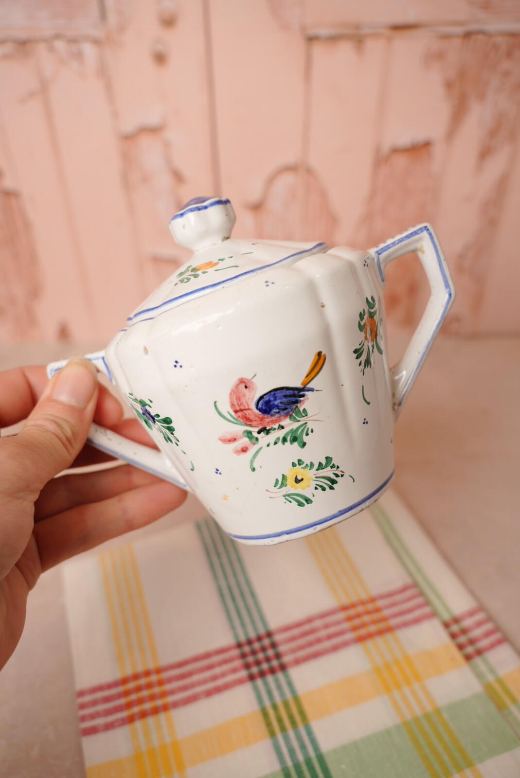 Deruta Italian Majolica Sugar Bowl