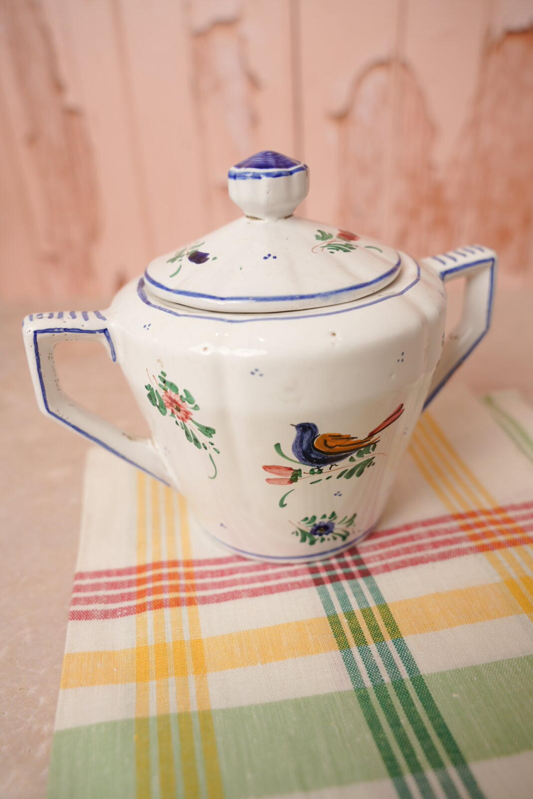 Deruta Italian Majolica Sugar Bowl