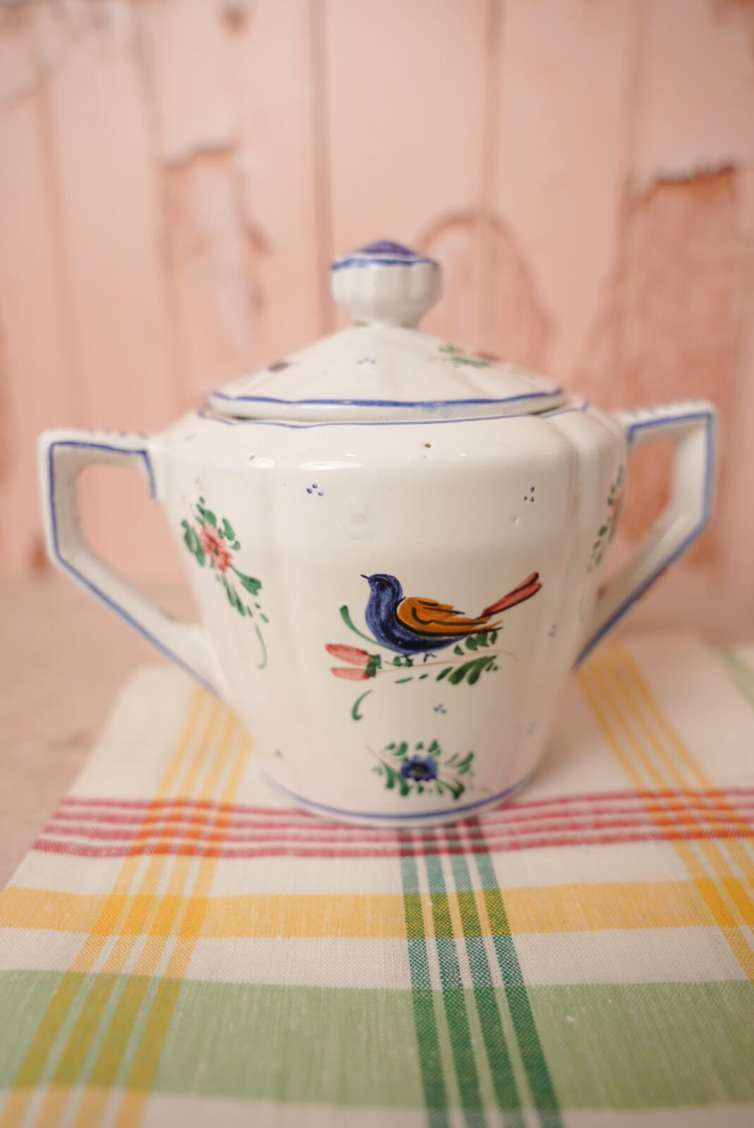 Deruta Italian Majolica Sugar Bowl