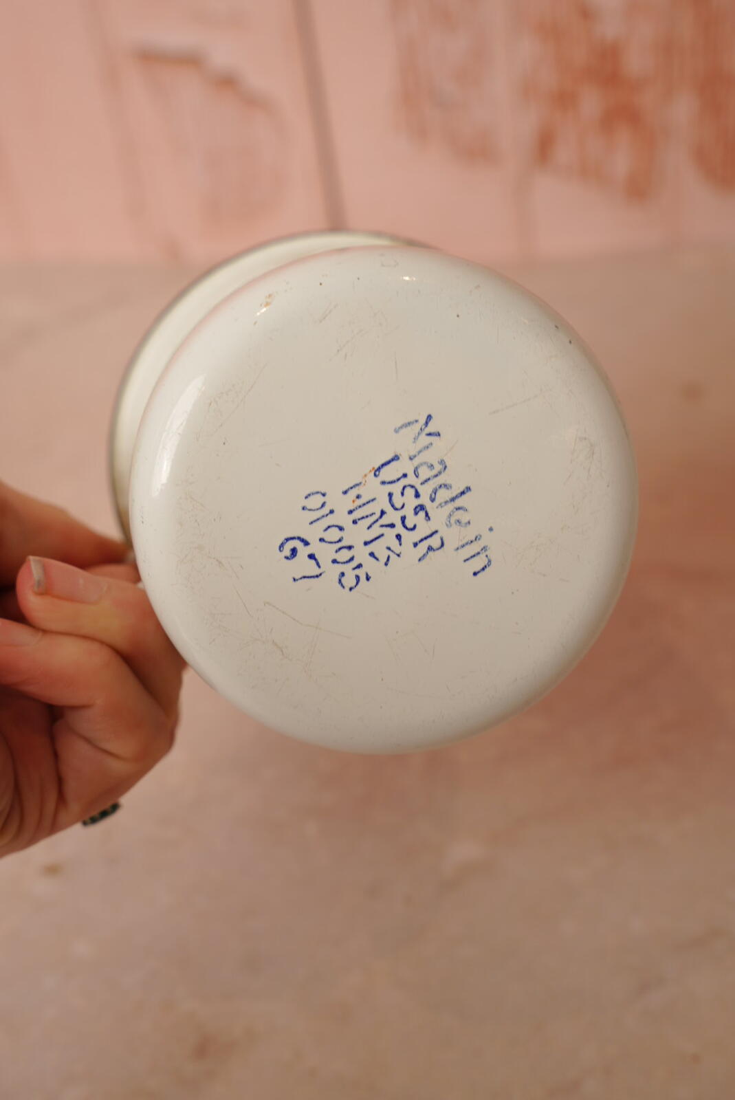Vintage Enamel Mug USSR 1967