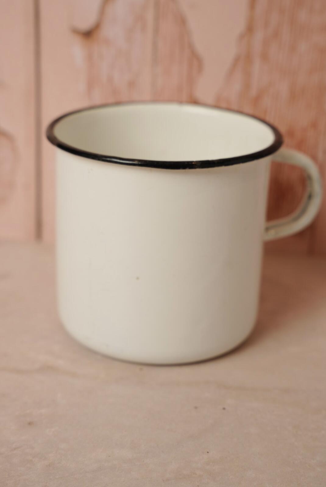 Vintage Enamel Mug USSR 1967