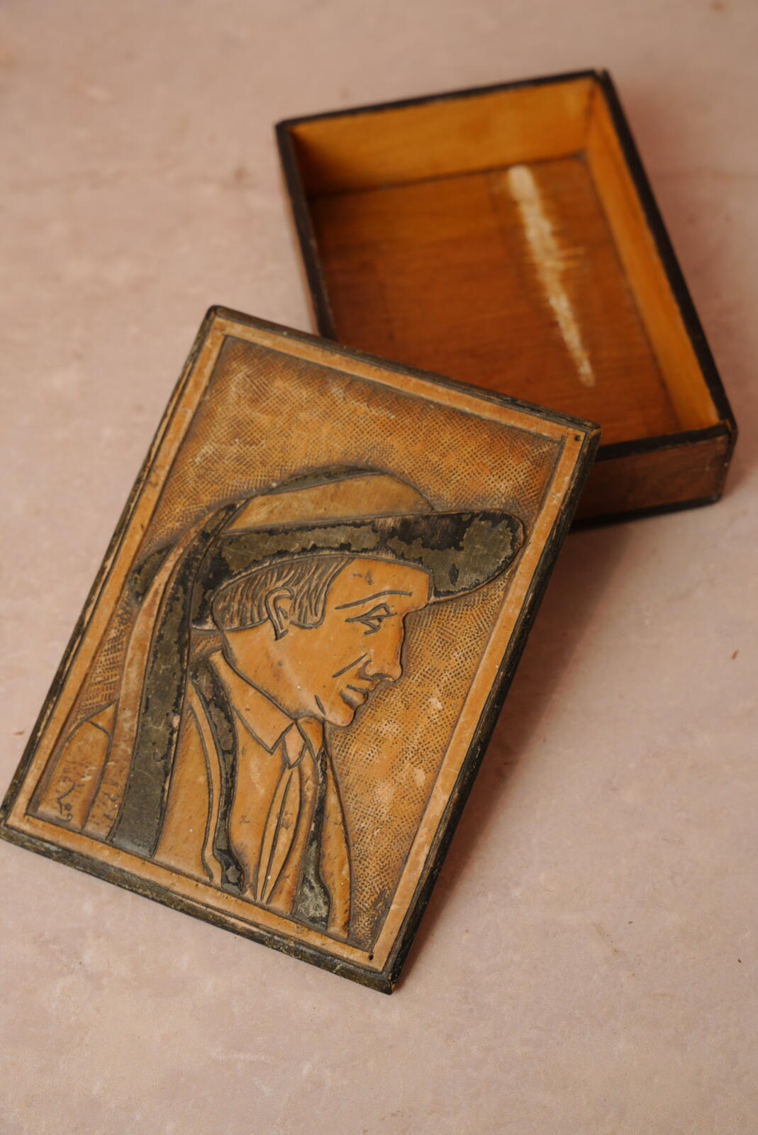 Carved Wooden Trinket Box