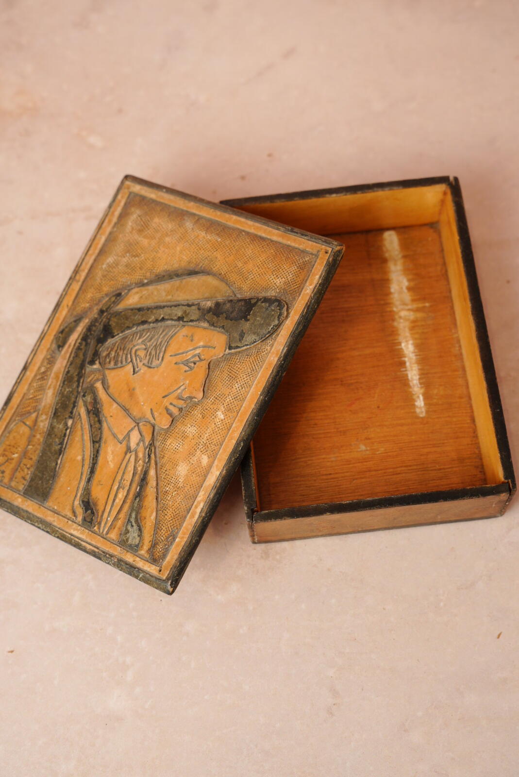 Carved Wooden Trinket Box