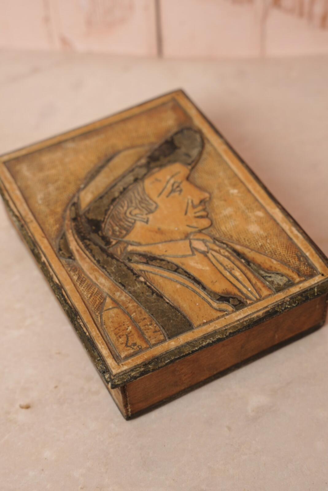 Carved Wooden Trinket Box