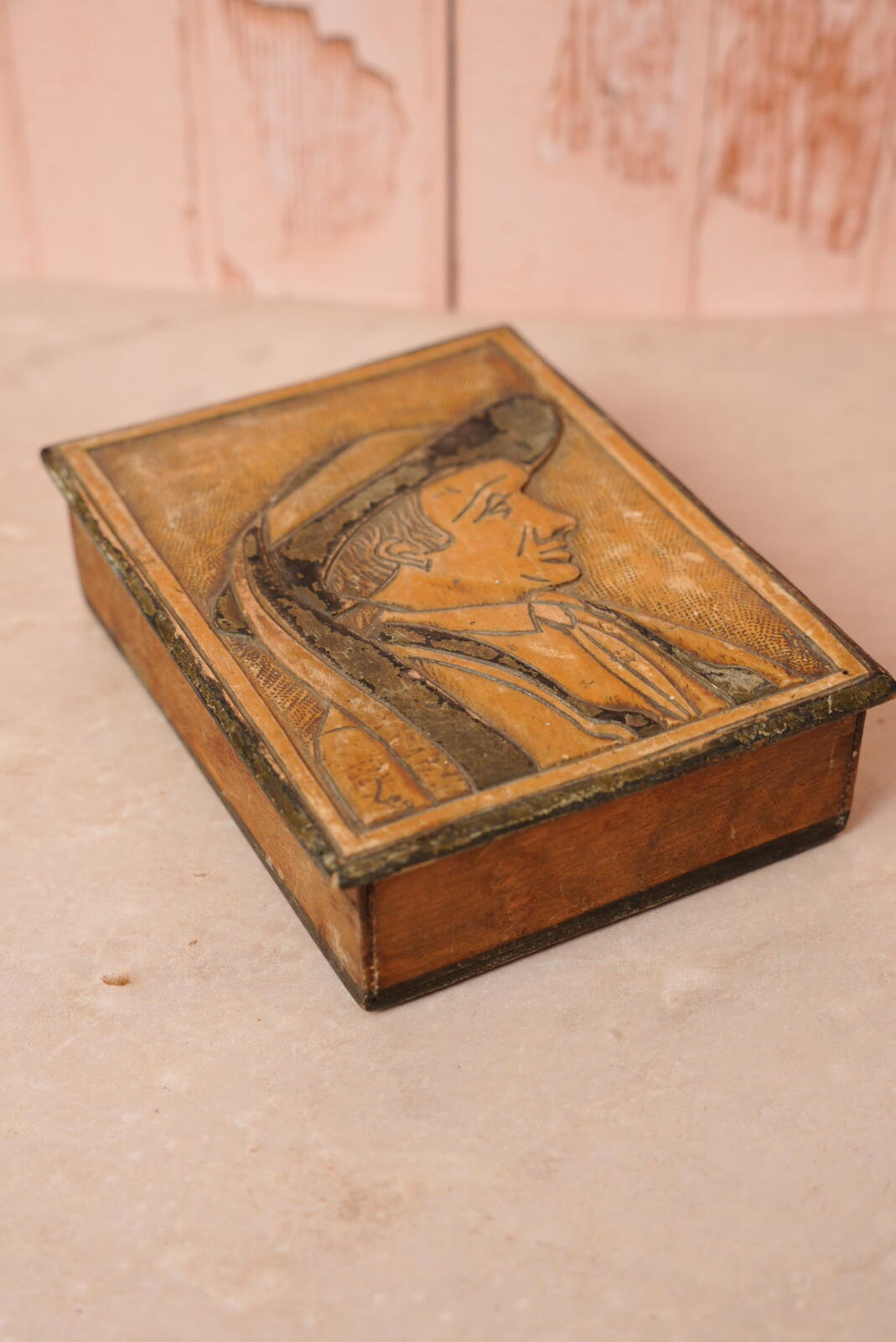 Carved Wooden Trinket Box