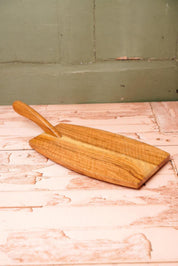 Vintage Wooden Cheese Board With Handle