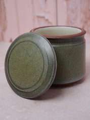 Green Studio Pottery Lidded Jar