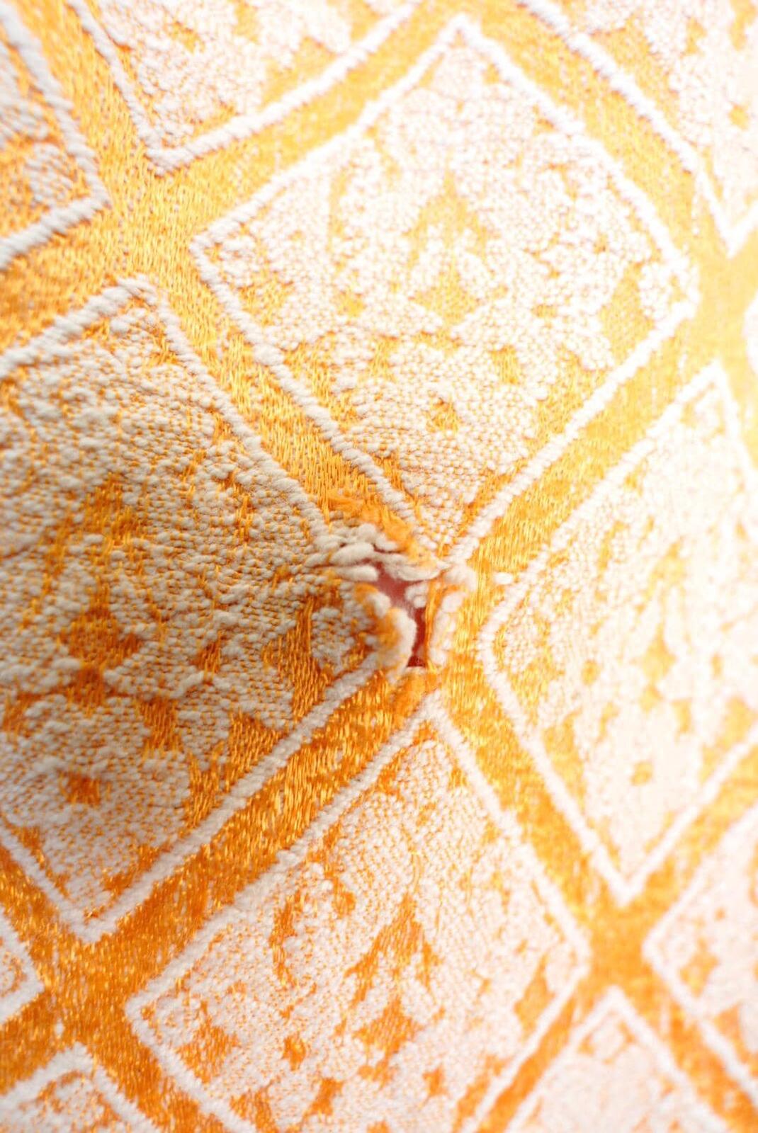 Vintage Orange Moroccan Style Throw