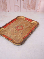 Florentine Red Tray