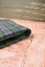 Vintage Green Blue Tartan Tablecloth