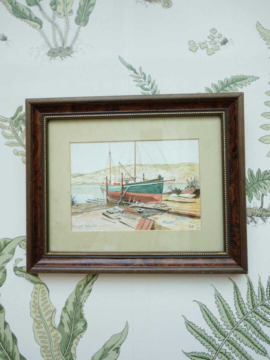 Brixham Trawler Watercolour Painting