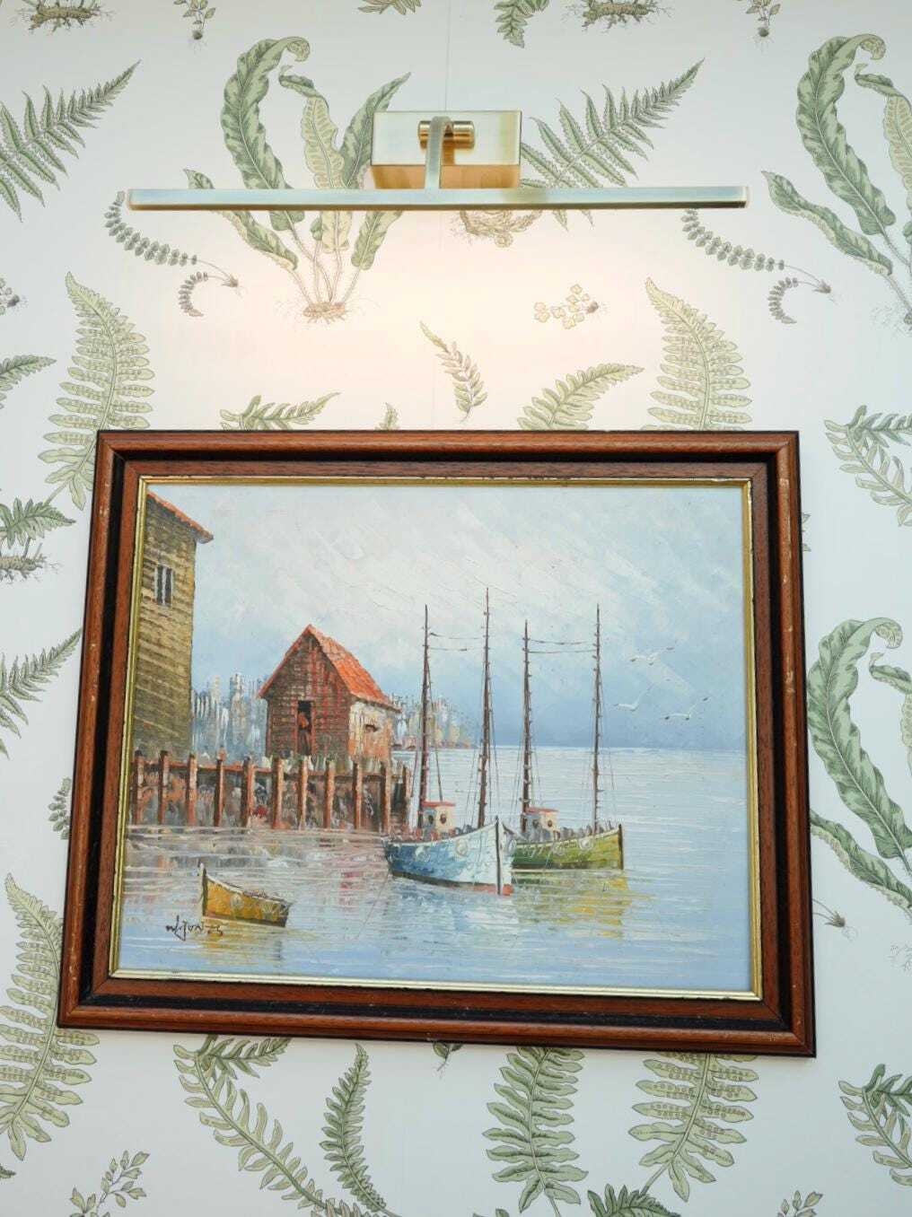 Harbour Oil Painting