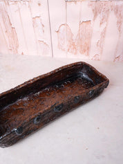 Brown Glazed Ceramic Tray
