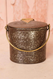 Antique Metal Cream Canister