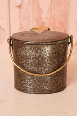 Antique Metal Cream Canister