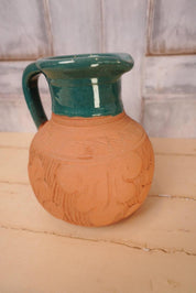 Vintage Terracotta Glazed Jug