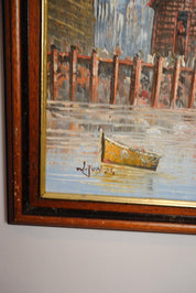 Harbour Oil Painting