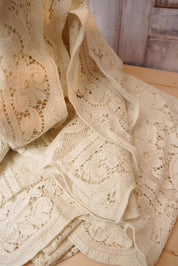Vintage White Lace Tablecloth