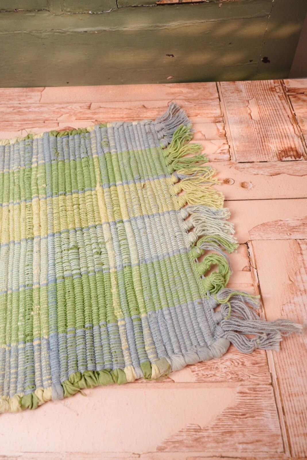 Vintage Woven Rag Rug