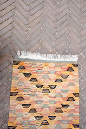 Vintage Kilim-Style Flatwoven Rug