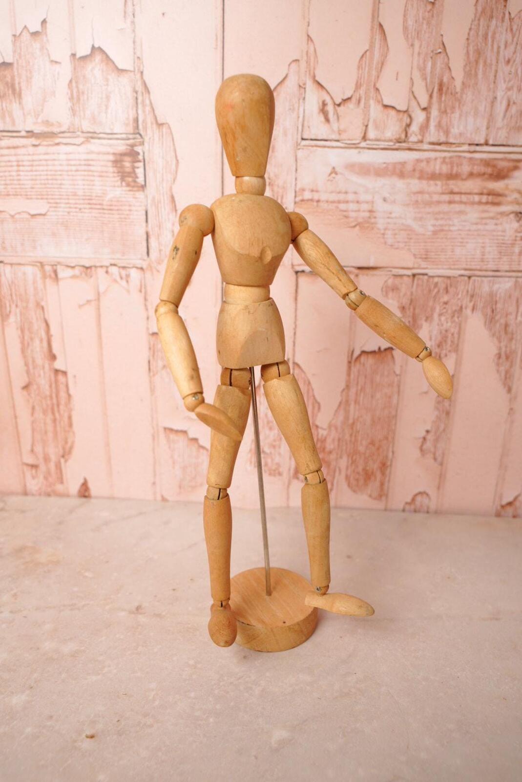 Vintage Wooden Artist Mannequin