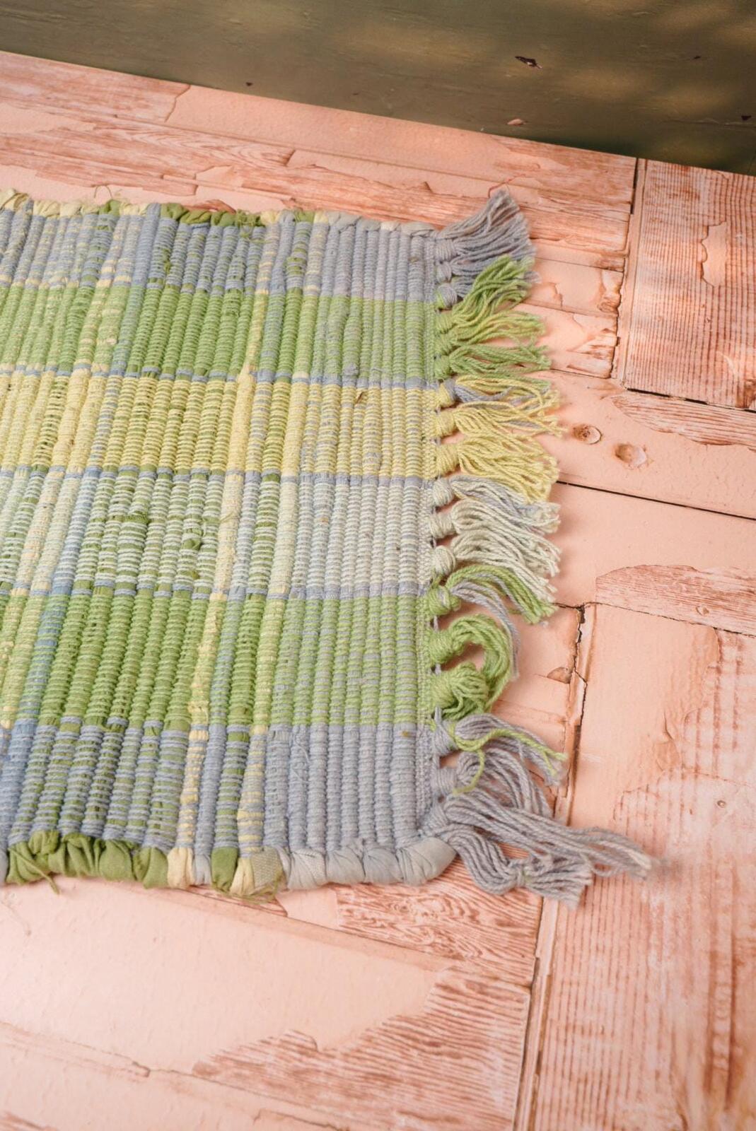 Vintage Woven Rag Rug