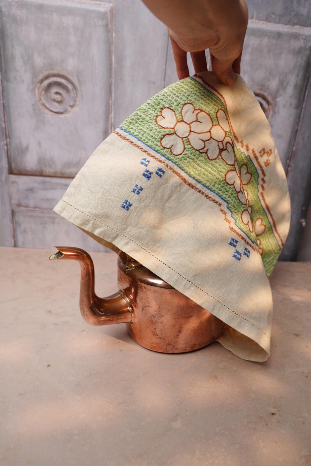 Vintage Hand Embroidered Tea Cosy