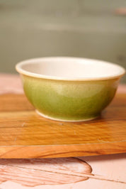 Vintage Green Ceramic Bowl