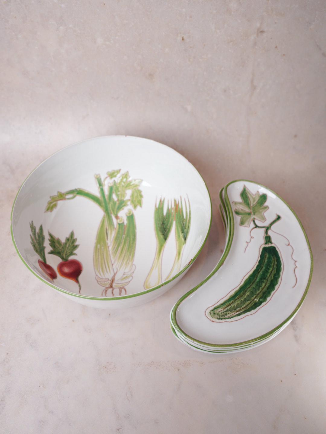 Italian Vegetable Ceramic Set