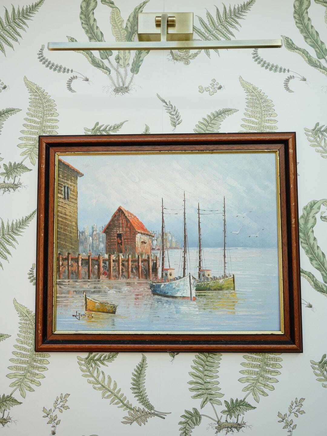 Harbour Oil Painting