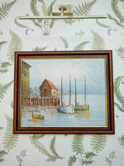 Harbour Oil Painting