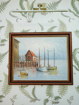Harbour Oil Painting