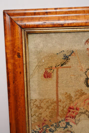 Victorian Framed Needlepoint Tapestry