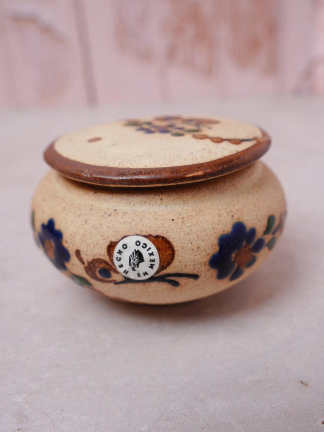 Mexican Pottery Lidded Pot