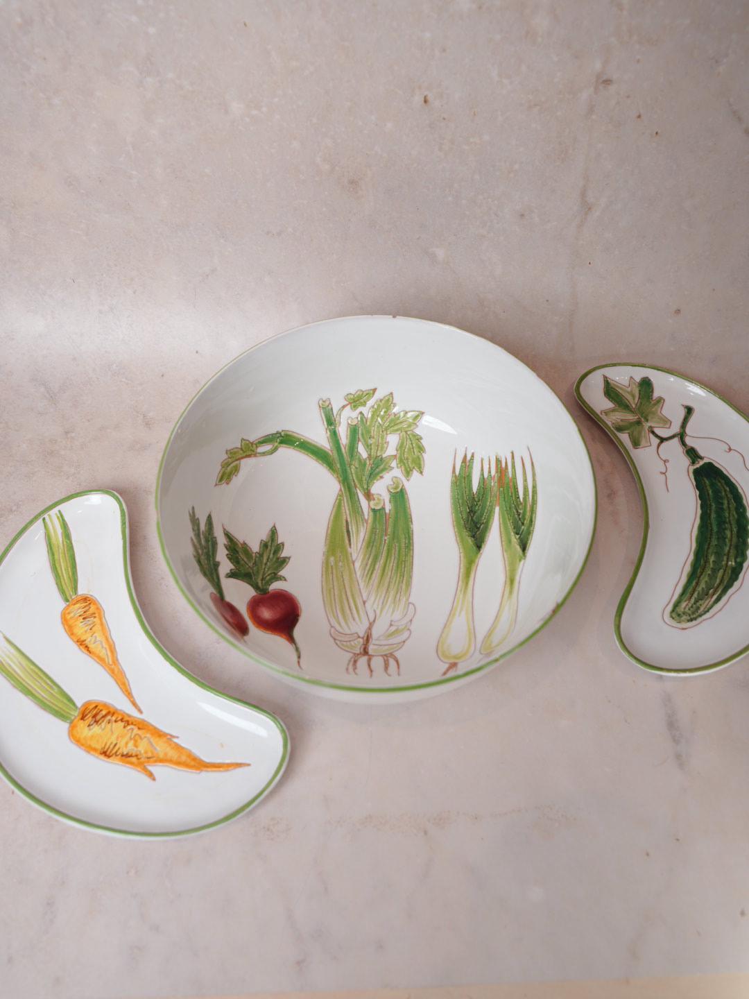 Italian Vegetable Ceramic Set