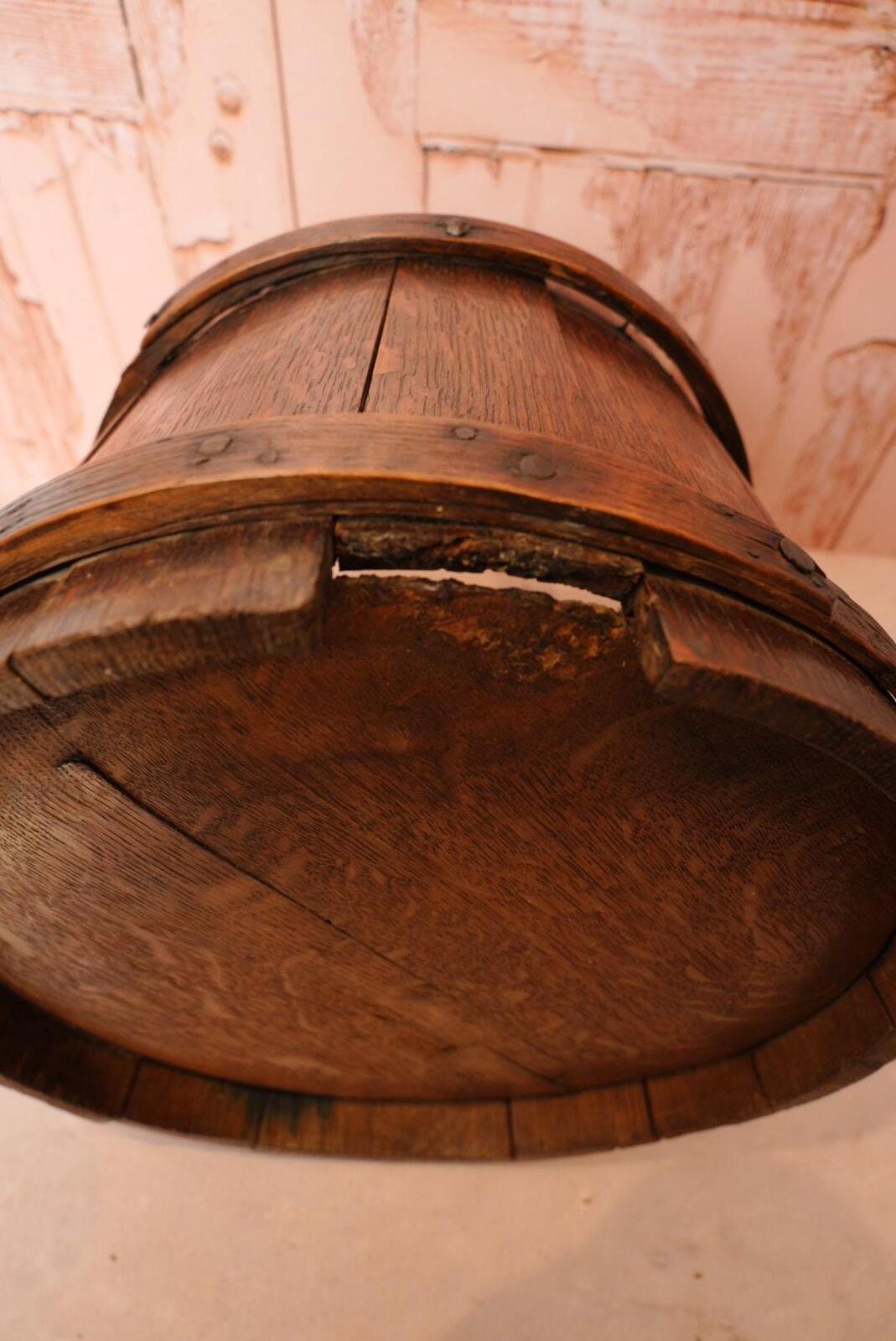 Wooden Firkin Flour Bucket