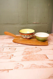 Vintage Wooden Cheese Board With Handle