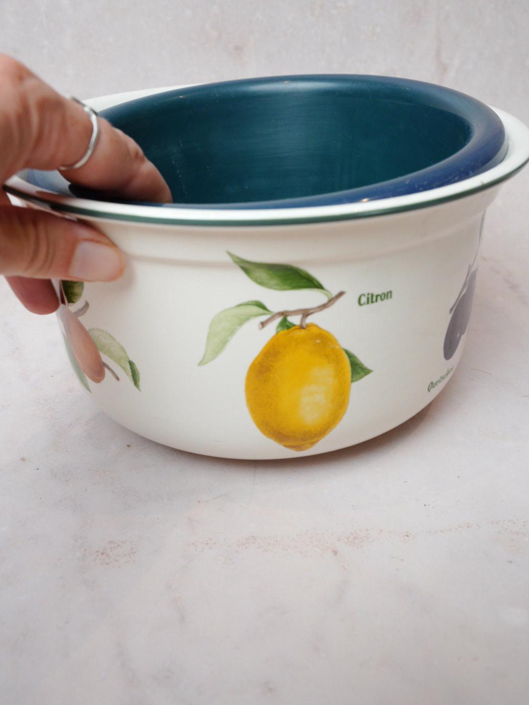 Vintage Habitat Jardin de France Enamel Planter