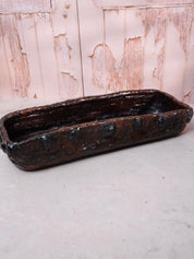 Brown Glazed Ceramic Tray