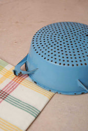 Blue Enamel Colander